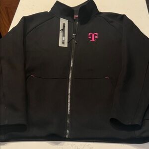 Men’s Tech fleece TMobile Black Jacket with Pink Logo